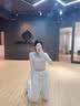 浪莎半拉链瑜伽服女紧身长袖跑步健身服外套训练运动上衣 白色 M  实拍图