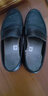 老人头男鞋春夏季男士休闲皮鞋软面商务休闲鞋软底懒人豆豆鞋镂空皮凉鞋 9970黑色 39 实拍图