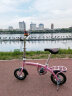 GOGOBIKE构构12寸男女式成人学生小型迷你便携超轻铝合金小轮折叠自行车 12寸铝仙子 黑红 实拍图