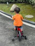 ETOKIDS出口日本儿童二合一平衡车自行车无脚踏滑步车2-6岁宝宝车小孩 热情红（二合一） 12寸 实拍图