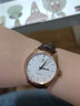 天王（TIAN WANG）男士手表自动机械表男商务防水情侣对表节日礼物送男友品牌国表 【5914对表】玫瑰金 棕带 实拍图