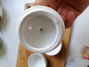 陶瓷茶具套装旅行茶具套装便携式二杯茶壶外出开业旅行包茶盘 定窑白西施一壶二杯 实拍图