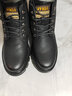 CHAOMU马丁靴男羊毛棉鞋加厚高帮棉皮鞋厚底工装雪地靴防滑防水冬季男鞋 黑色加棉 41 实拍图
