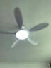 TCL全光谱护眼风扇灯客厅吊扇灯餐厅灯风扇一体电风扇吊灯 吊杆白色-56寸五叶-变频-遥控 实拍图