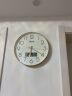 天王星（Telesonic）挂钟客厅万年历钟表3D立体创意双日历温度时钟简约石英钟薄边挂表 奢时金30CM日历款 实拍图
