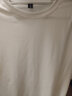 兰缦尼睡衣短袖上衣男士夏季新款纯色圆领宽松ins百搭潮流半袖男女同款 白色-男款 XL码【适合120-130斤】 实拍图