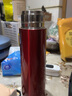 特百惠（Tupperware）保温杯500ml煲粥焖烧壶不锈钢真空男女保温保冷水杯子 精装版-枣红 500ml 实拍图