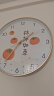 BBA 挂钟客厅家用柿柿如意北欧风创意餐厅装饰钟表挂墙石英钟12英寸 晒单实拍图