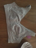 华婷露（Huatinglu）两种厚度超薄内衣女中薄款文胸无痕微聚拢睡眠胸罩兔耳朵内衣显小 中薄款+雾霾灰 2XL （适合40/90BC） 实拍图
