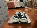 匡威（Converse）【滔搏运动】匡威男鞋女鞋低帮帆布鞋复古系带硫化鞋情侣款黑色 162058C 43 实拍图