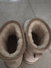 热风（Hotwind）加绒保暖雪地靴百搭女靴冬季简约百搭棉靴加绒短靴 08杏色 36 实拍图