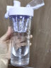 膳魔师（THERMOS）摇摇杯大容量水杯学生奶昔杯健身Tritan塑料杯子带刻度TP-4086 优雅紫500ml 实拍图