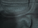 真维斯（JEANSWEST）毛衣男秋冬季休闲内搭打底针织衫男士厚款保暖毛绒线衣男装上衣服 圆领 黑色 纯色 L 实拍图
