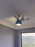 德洛特（dolot） 儿童房吊扇灯卧室男孩女孩房间创意幼儿园装饰飞机电风扇灯一体 A款  蓝色 +遥控 实拍图