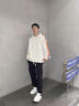 GENIOLAMODE夹克男韩版落肩宽松直筒连帽外套户外运动休闲百搭男装 实拍图