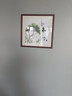 紫腾随轩新中式沙发背景墙装饰画客厅卧室书房壁画餐厅饭厅有框挂画 和谐 50*50cm红木色实木框 实拍图