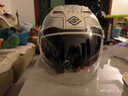 FASEED法赛德摩托车头盔踏板男女士双镜片四季半盔特大码729安全帽 太阳灰白，送【蚁人手套+头套】 L(57-58)头围 实拍图