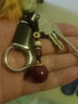 润玺 朱砂嘎乌瓶吊坠紫金砂舍利瓶男女本命年随身挂坠转运珠圆形瓶嘎乌盒挂件可打开密封防水 金刚结钥匙扣款 实拍图