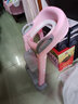 Joying Baby儿童坐便器辅助器马桶梯椅女宝宝小孩男孩厕所马桶架盖婴儿座垫圈 阶梯式座便器2 粉色 2个白色软垫 实拍图