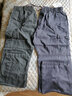 守约贤者新款春秋季宽松薄款工装裤男士肥加大码休闲裤户外多口袋长裤纯棉 A2228灰绿 3XL【建议体重180-200斤】 实拍图