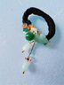 烟雨江南发圈女复古民族风 丸子头发饰半扎发马尾中国发绳儿童头绳 图片款 1个 实拍图