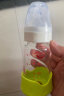 爱得利标准小口径玻璃奶瓶新生婴儿迷你奶瓶0-3月-3岁适合A22/A23 120ml +赠手柄橙套 备用奶嘴】 120ml 实拍图
