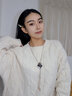 Qlady女士水晶几何毛衣链女长款项链百搭气质毛衣挂件饰品女高档时尚大气衣服配饰装饰吊坠生日礼物 咖金灰色 实拍图