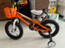 优贝(RoyalBaby)儿童自行车 小孩单车男女童车 宝宝脚踏车山地车 4岁5岁 表演车14寸 橙色 实拍图