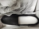 强人商务休闲男鞋通勤皮鞋头层牛皮一脚蹬驾车鞋 JDA351049 黑色 44码 实拍图