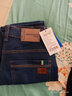 真维斯（JEANSWEST）牛仔裤男士加绒直筒宽松男裤冬季长裤弹力休闲裤子黑色加绒30 实拍图