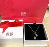 倾爱银项链女羽毛球吊坠925银挂件创意风饰品送女友生日礼物 羽毛球吊坠+配45cm风菱链 实拍图