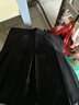 笙格儿2024西装百褶裙女春夏季日系纯色高腰显瘦jk短裙大码a字半身裙秋 黑色 M(90-105) 实拍图