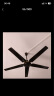 钻石牌（DIAMOND）吊扇家用客厅电风扇1.4米56吋铁叶楼顶扇学生宿舍工程学校大风力吸顶风扇 黑色56吋五叶吊扇王100W（铜线电机） 晒单实拍图