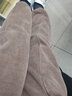 真维斯（Jeanswest）雪尼尔裤子男春秋季宽松肌理感青少年日常通勤抽绳运动休闲裤子男 【加绒款】束脚-咖#ZS纯色 加绒 XL 实拍图