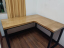 恬梦 实木电脑桌台式家用转角书桌卧室墙角拐角简易办公写字学习桌子 标准版:长140*55*75转角长120cm 实拍图