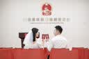 缔晶领证婚纱求婚新娘头纱白色蝴蝶结贝珠头饰结婚写真摄影旅拍仪式感 蝴蝶结贝珠头纱【发夹款】F439 实拍图