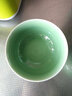 涵青堂青瓷餐具家用米饭碗哥窑创意冰裂纹罗汉碗 龙泉陶瓷纯色稀饭碗 弟窑梅子青4.5英寸单个 实拍图
