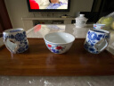 HAOMINGTIAN青花盖置紫砂茶壶盖碗盖子配件白瓷盖置陶瓷壶盖托茶具垫茶道零配 实拍图