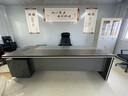 舒炫（SHUXUAN）老板桌总裁办公桌简约现代经理主管办公桌椅组合大班台办公家具 2.6米老板桌+侧柜 实拍图