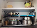 格拉菲亚不锈钢下水槽架厨房置物架锅架伸缩储物架可调节收纳架橱柜分层 30侧宽-33高单层-配3钢板 实拍图
