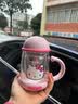 杯具熊（BEDDYBEAR）正品玻璃杯女士双层耐热防烫玻璃杯子茶水分离水杯带茶隔办公室带 KT 350ml 礼品袋 实拍图