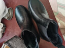 井迈切尔西马丁靴男潮中帮英伦风短靴男士黑色春秋款低帮透气高帮皮鞋 黑色中帮【加绒款】 44 皮鞋码 实拍图