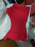 欧迪芬本命年内衣女红色无尺码无痕无钢圈文胸背心式PB2503 实拍图