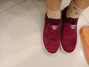 福来红老北京布鞋女软底妈妈鞋一脚蹬懒人鞋中老年运动休闲鞋老年健步鞋 紫色 39 实拍图