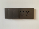 正泰（CHNT） 开关插座面板118型墙壁电源插座 NEW5C模块 深灰色 电脑模块 实拍图