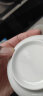 富彩陶瓷盘子菜盘家用简约中式纯白炒菜盘单个骨瓷菜碟子大号菜盆盘 8英寸月光盘 实拍图