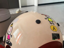 BEON摩托车头盔电动车3C认证男女四季儿童轻便半盔安全帽个性夏季透气 亮乳白红绿 XL 实拍图