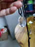 唯誠天然水晶原石吊坠裸石毛衣链水晶情侣原石项链DIY礼物男女 白水晶抛光一个（有冰裂矿坑） 实拍图