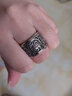 子午线 四大神兽戒指扳指潮人男款个性指环宽版单身复古食指大拇指戒子 美码9号(内径1.9cm周长6.0cm) 实拍图