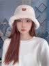 玖慕（JIUMU）仿羊羔毛帽子女秋冬季加厚保暖百搭显脸小盆帽毛绒渔夫帽 实拍图
